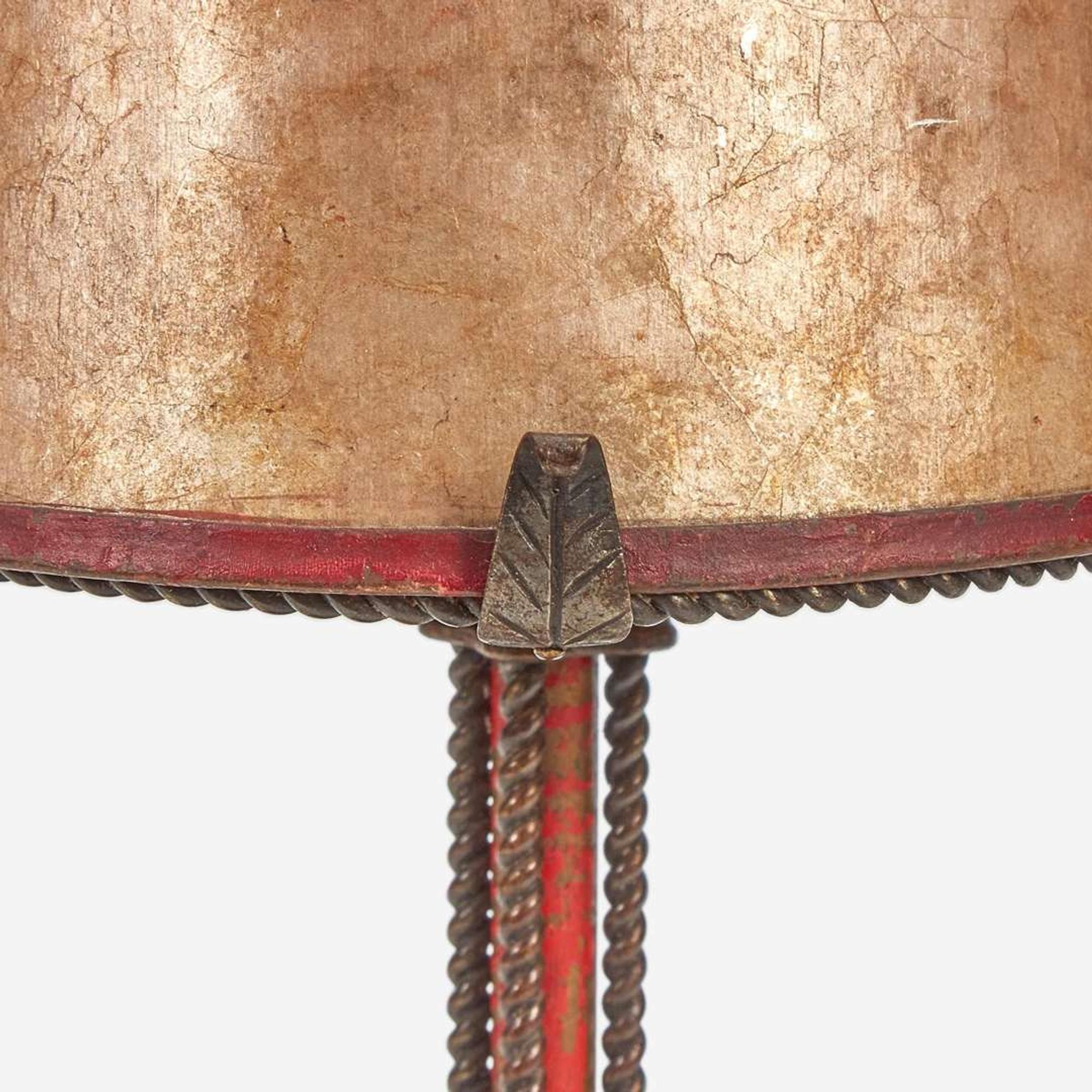 Samuel Yellin A Diminutive Table Lamp, circa 1930
