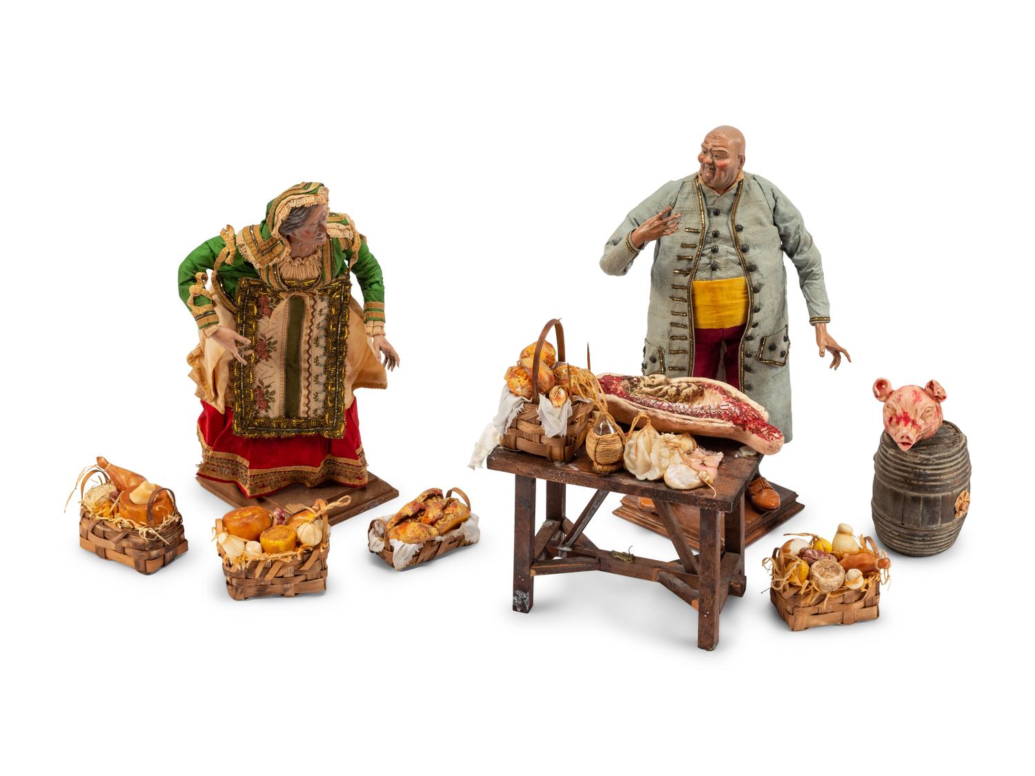 A Neapolitan Style Crèche Group