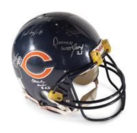 An Early 1990s Chicago Bears Autograph Signed Game Model Helmet Including Jim Harbaugh, Mike Singletary and Dan Hampton,