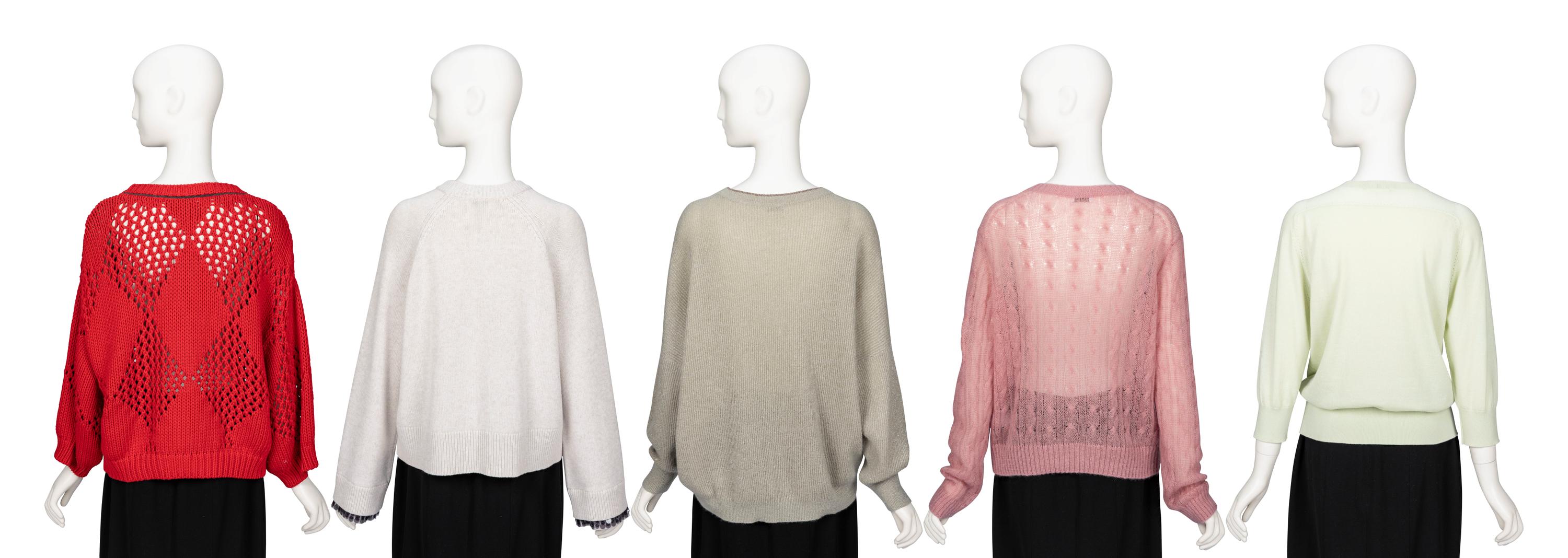 Brunello Cucinelli & Loro Piana, Five Knit Tops