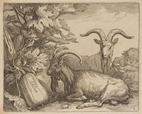 Boetius Adams Bolswert, (Dutch, 1580-1633), Natus Dei, 1632 (6 plates from a portfolio of animals in landscapes after Abraham Bloemaert