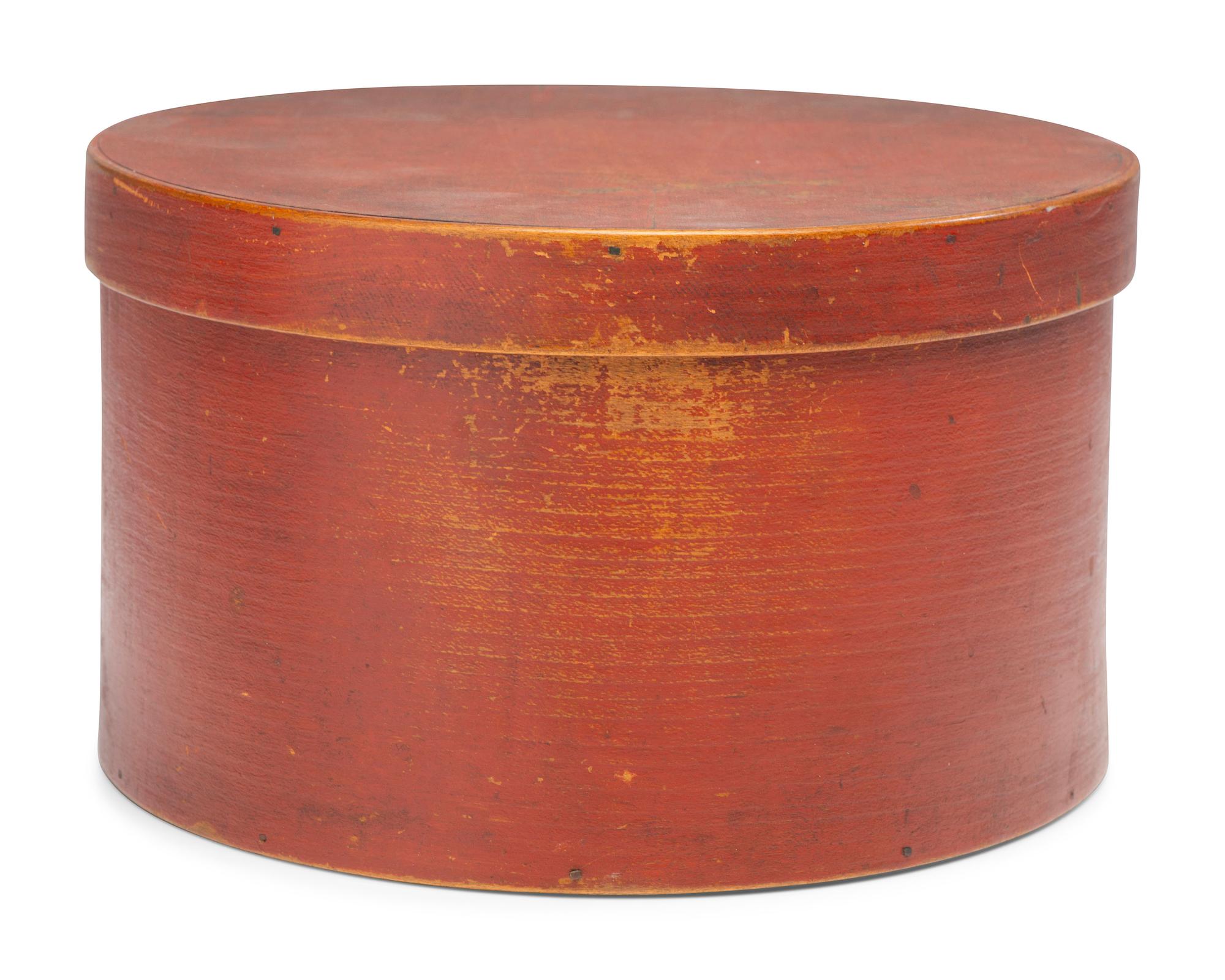 A Paint Decorated Shaker Bentwood Box