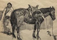 Native American with Horse