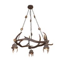 An Antler Chandelier from a Bavarian Hunting Lodge 20" W x 22" D x 32" H — Germany, 19th Century
