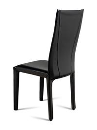 A Set of Eight Contemporary Leather Upholstered Dining Chairs