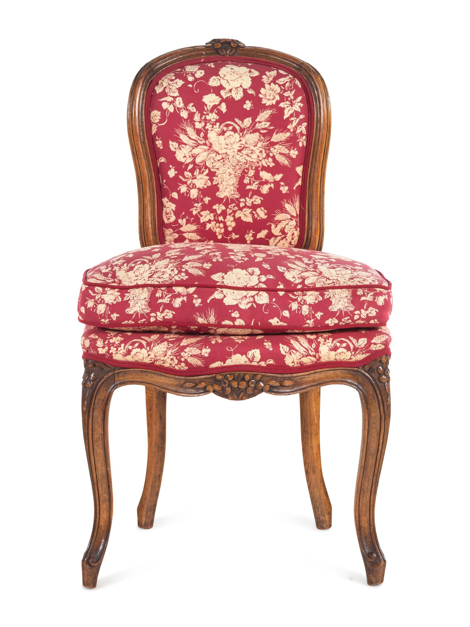 A Louis XV Walnut Side Chair