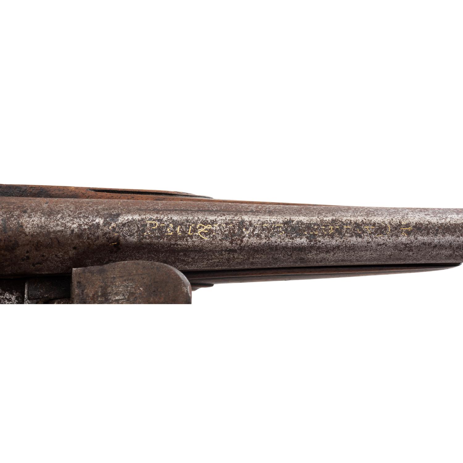 Extremely Rare Serpent Side Plate Flintlock Trade Pistol