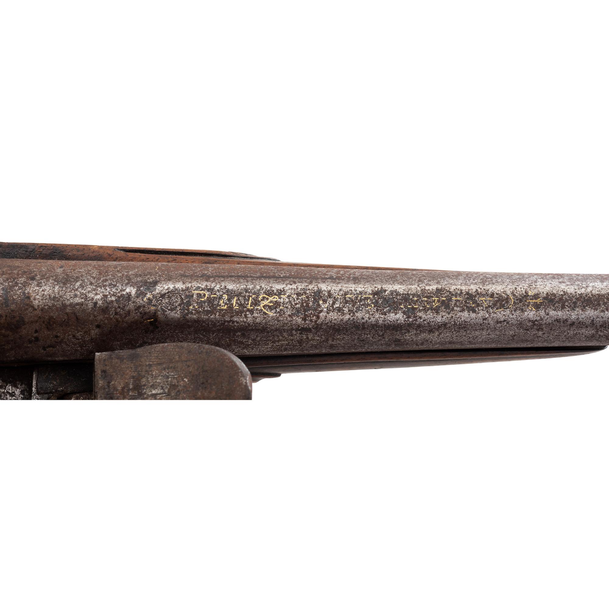 Extremely Rare Serpent Side Plate Flintlock Trade Pistol