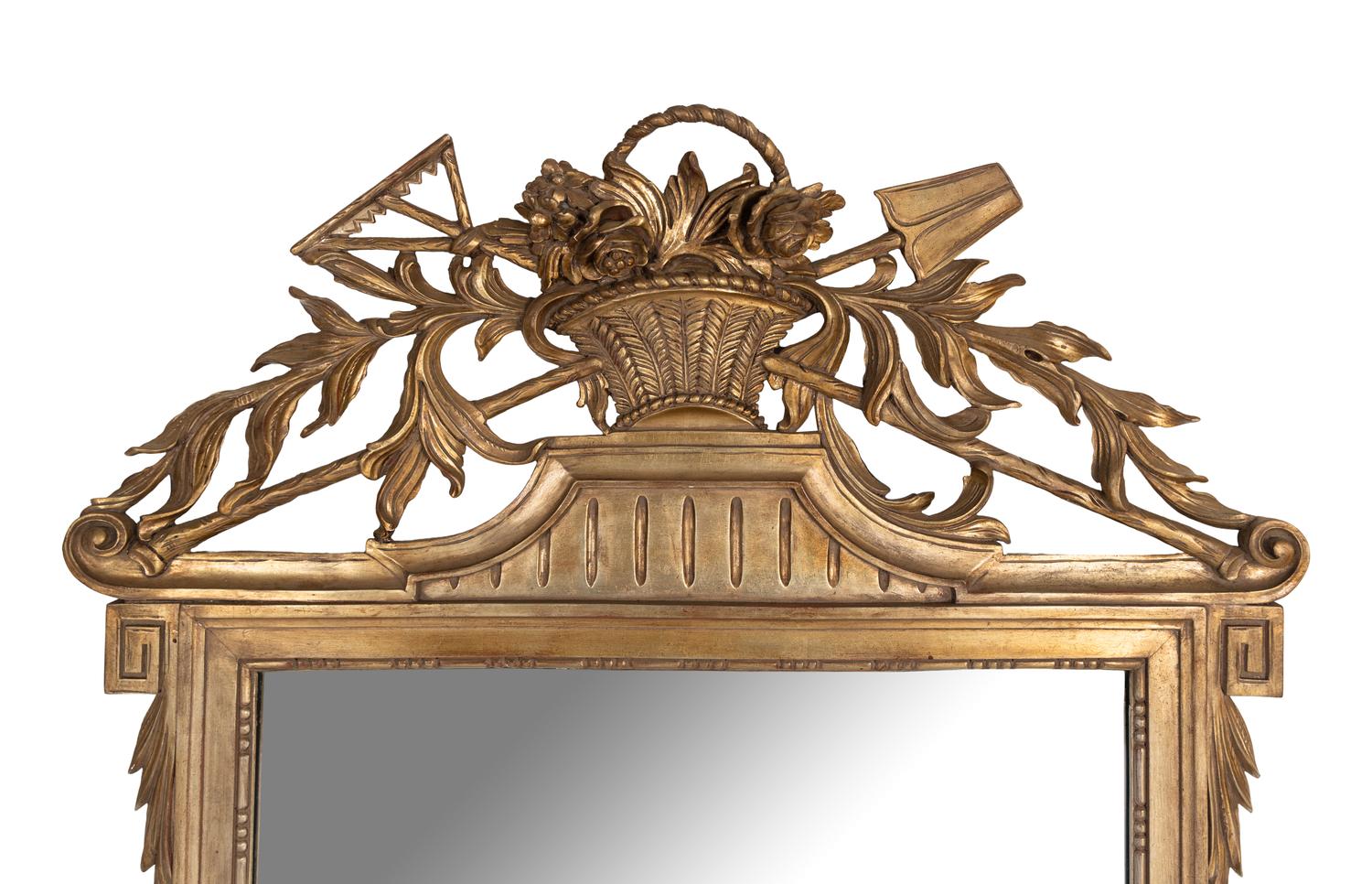 A Louis XVI Style Giltwood Mirror
