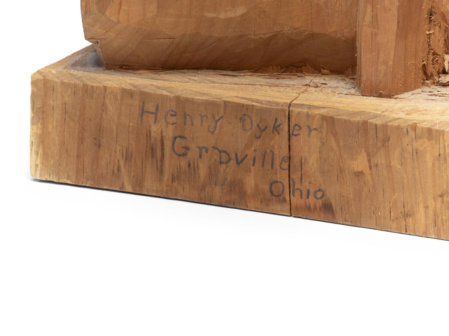 A Folk Art Carved Pine Group of Lumberjacks