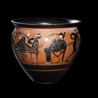 An Attic Black-Figured Mastoid Cup