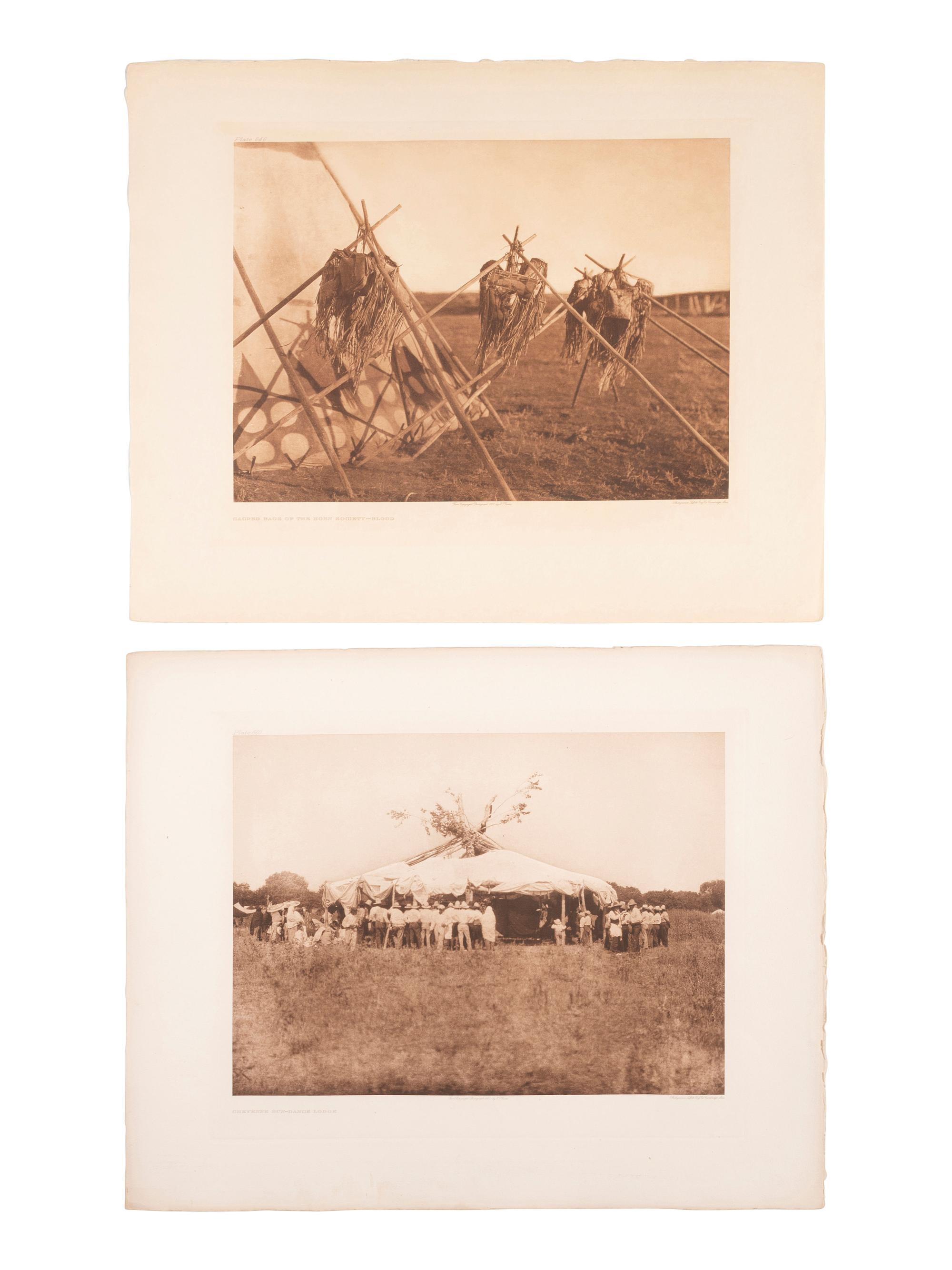 CURTIS, Edward (1868-1952). A group of 25 portfolio photogravures from the North American Indian.