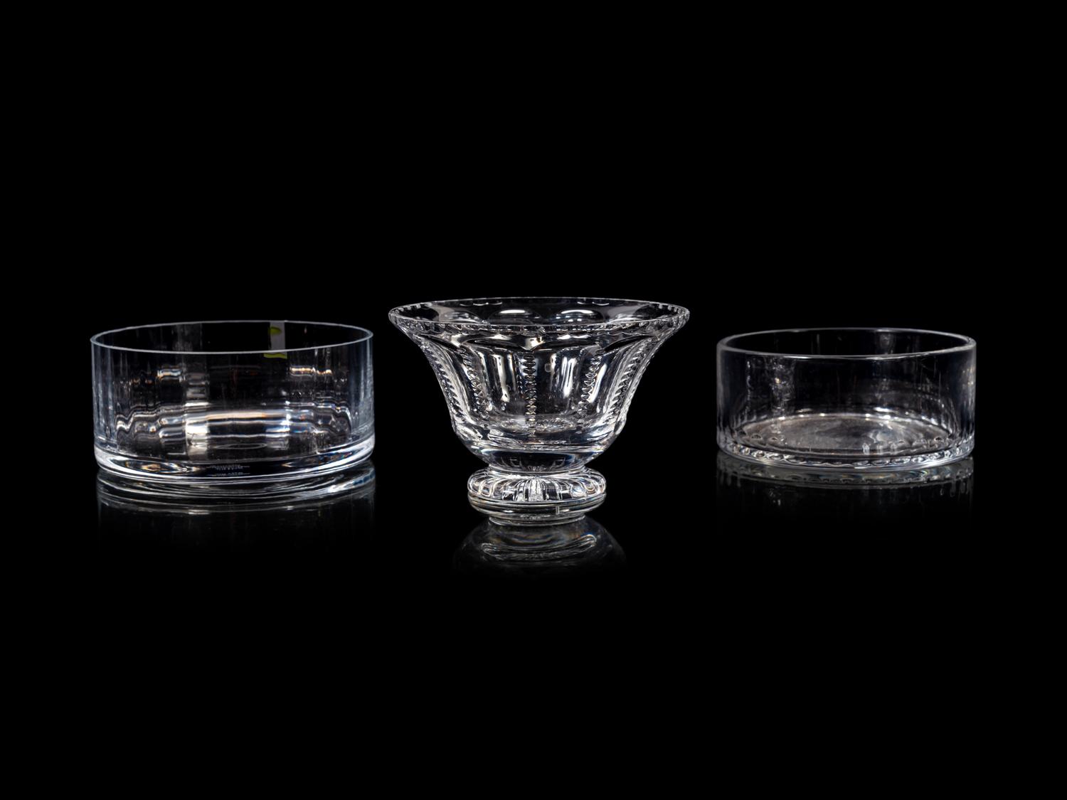 Four William Yeoward Glass Bowls