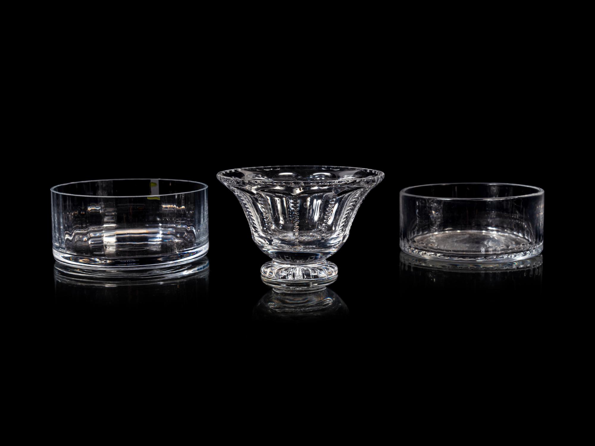 Four William Yeoward Glass Bowls