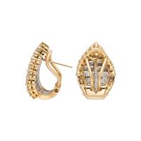 YELLOW GOLD AND DIAMOND EARRINGS