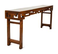 A Chinese Carved Elmwood Altar Table