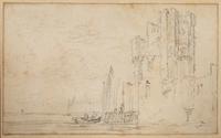 A River Landscape with a Castle Beyond