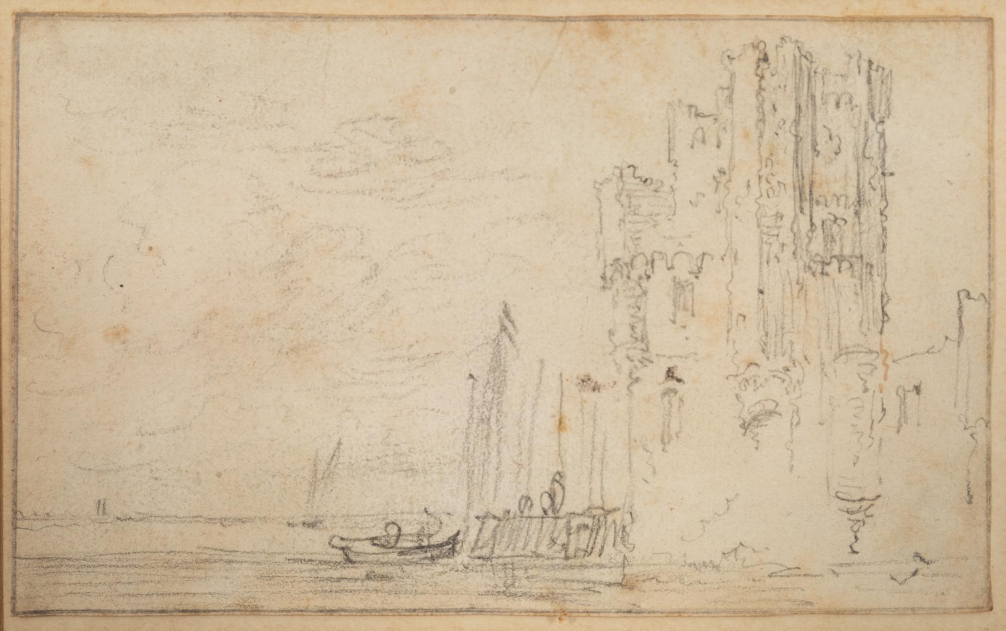 A River Landscape with a Castle Beyond