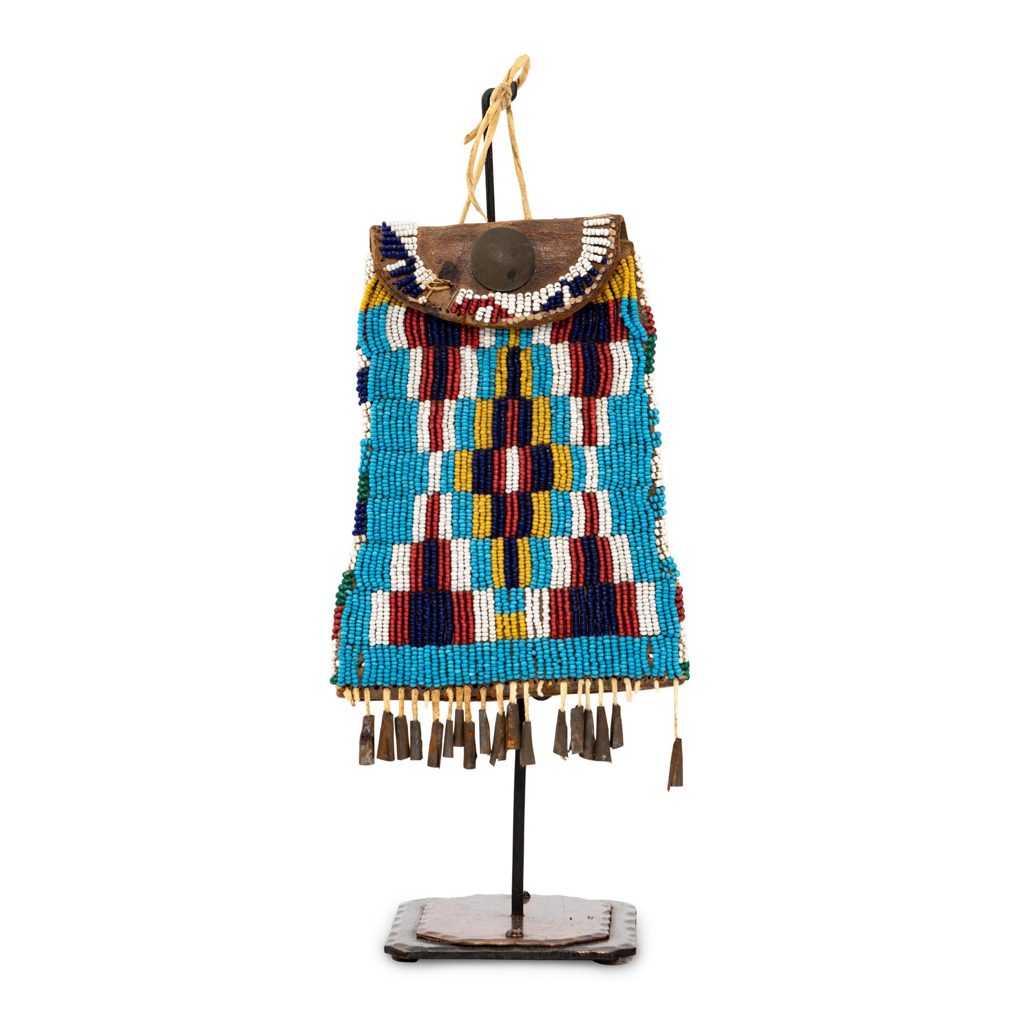 Plains Beaded Hide Strike-a-Light Bag