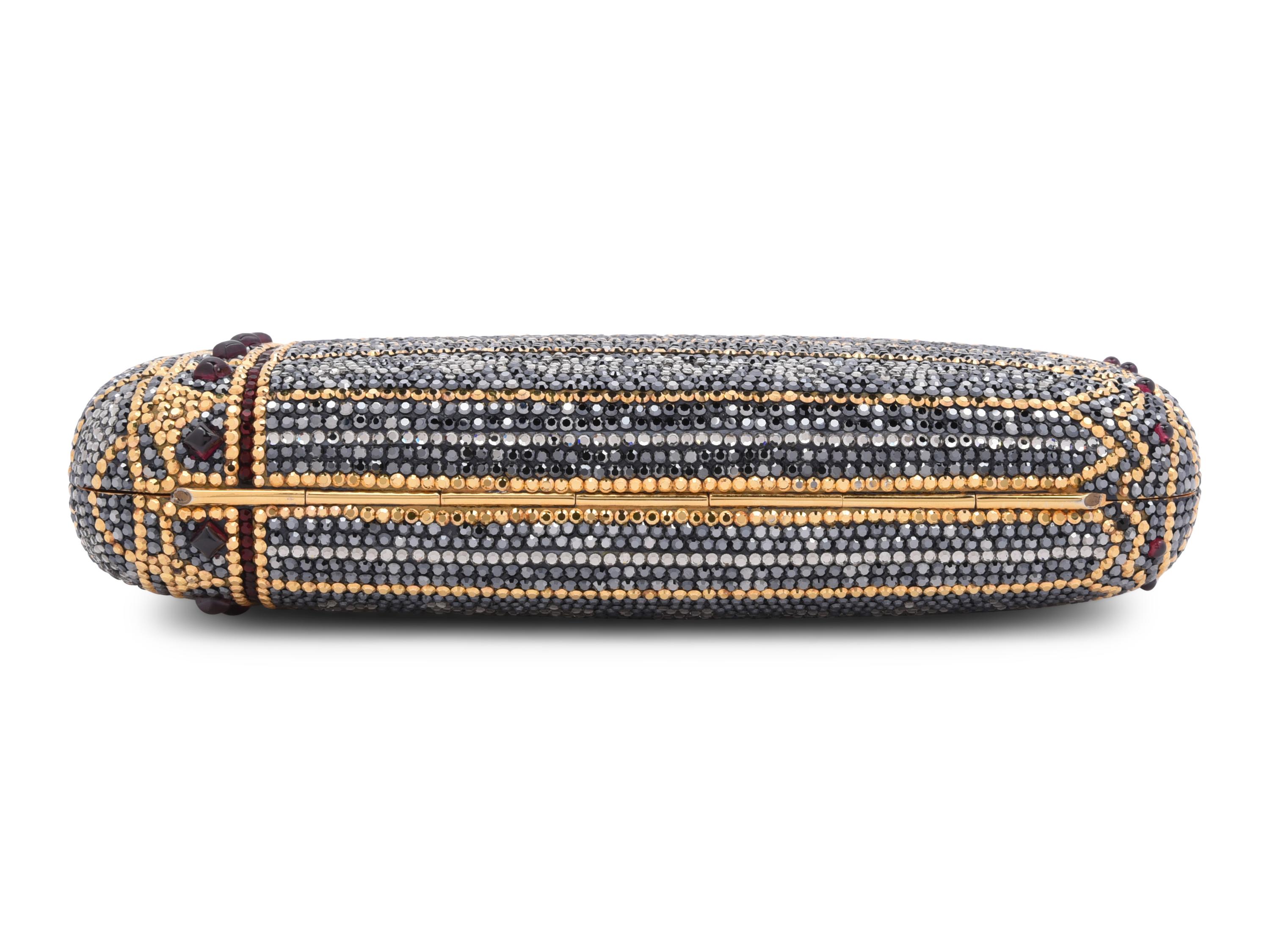 Judith Leiber Art Deco Inspired Oblong Minaudière