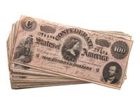 [CIVIL WAR - CURRENCY]. A group of more than 100 Confederate notes, comprising: