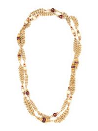 Couture Sautoir Necklace Attributed to Chanel by Robert Goossens, c. 1954-74