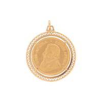 YELLOW GOLD COIN PENDANT