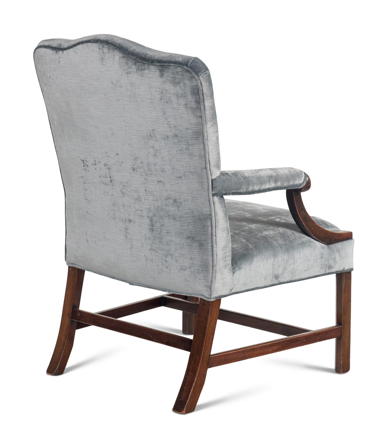 A George IV Mahogany Library Chair
