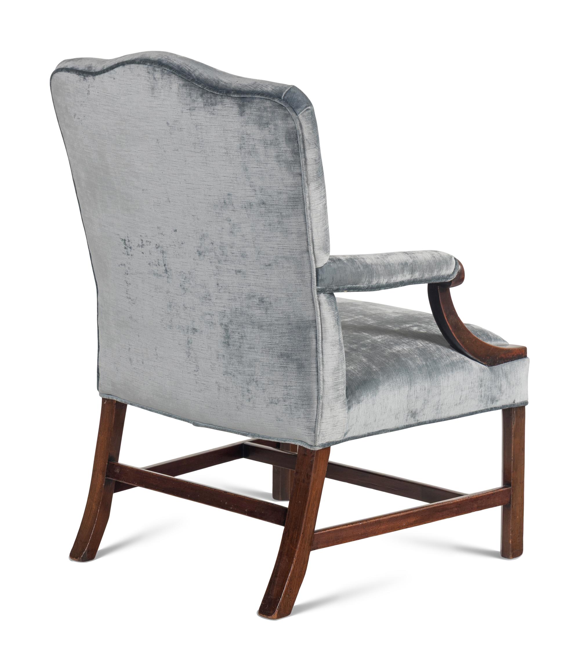 A George IV Mahogany Library Chair