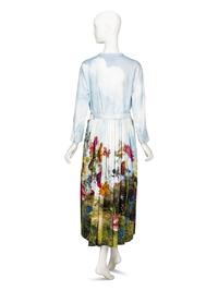 Oscar de la Renta, Floral Print Belted Shirtdress