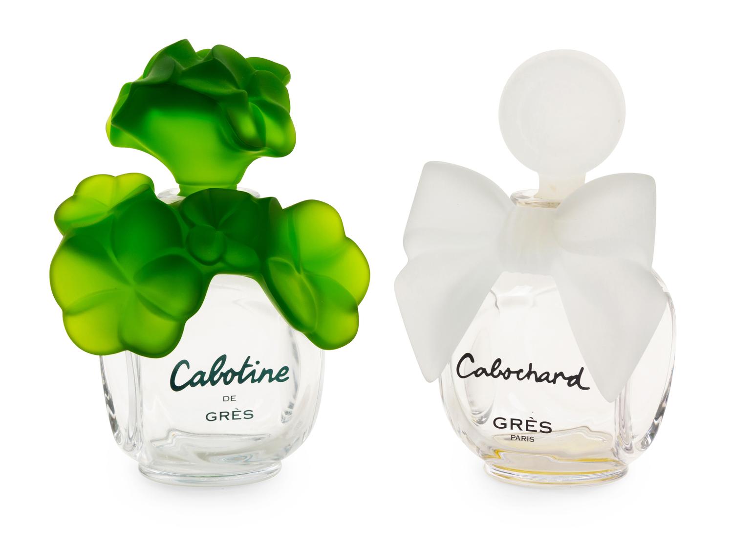A Group of Two Gres Factice Perfume Bottles