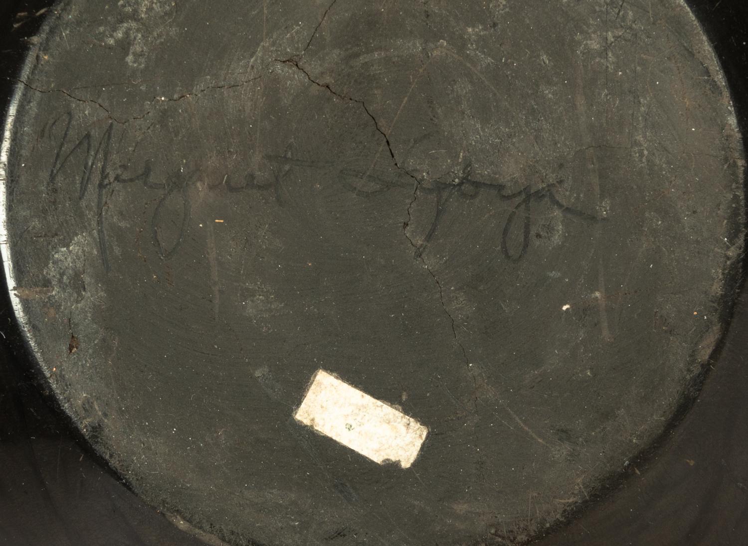 Blackware Wedding Vase, with Bear Paw