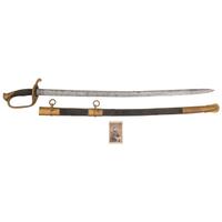 Model 1850 Foot Officers Sword Inscribed to Lt. James Reeves 24th NJ - Wounded at Fredericksburg & Chancellorsville with CDV