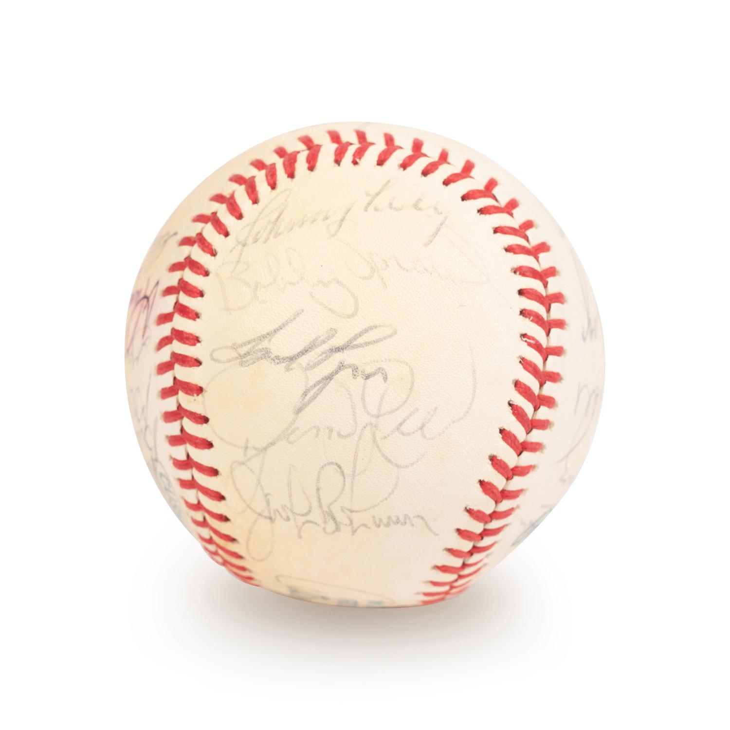 A 1978 Boston Red Sox Team Signed Autograph Baseball with 23 Signatures (Beckett Authentication Services Letter BAS Certified),
