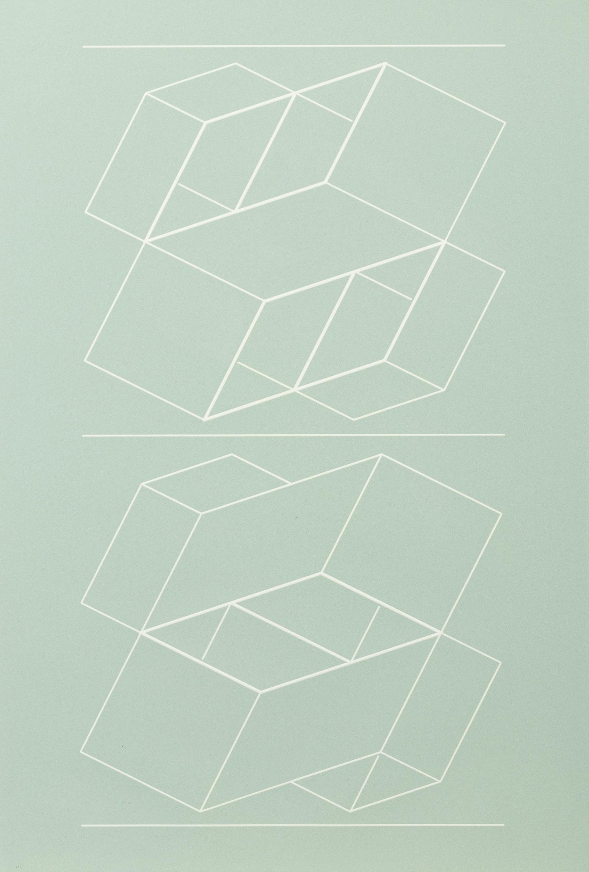White Embossing on Gray: I-X (complete series)