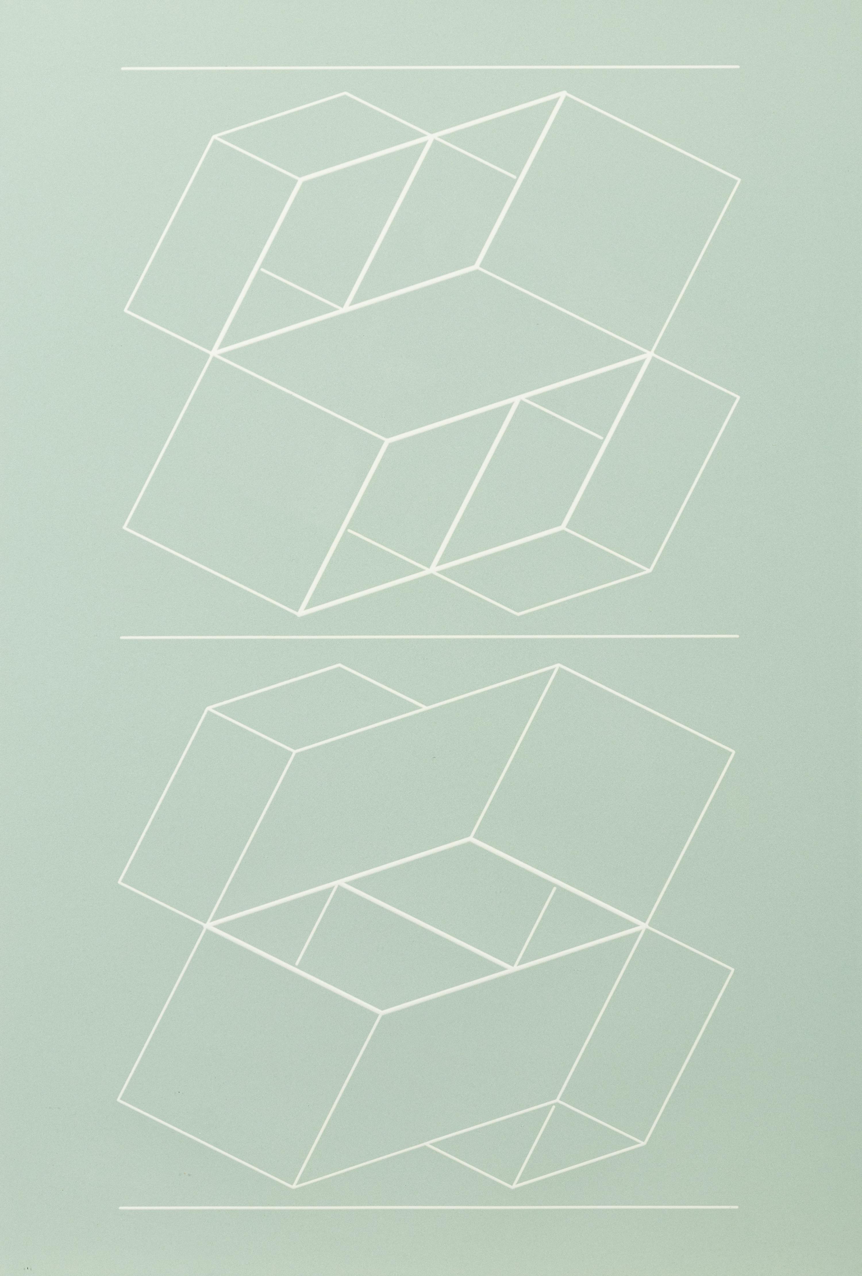 White Embossing on Gray: I-X (complete series)