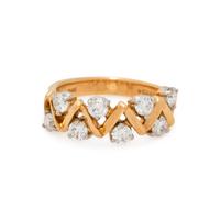 OSCAR HEYMAN & BROTHERS, YELLOW GOLD AND DIAMOND RING