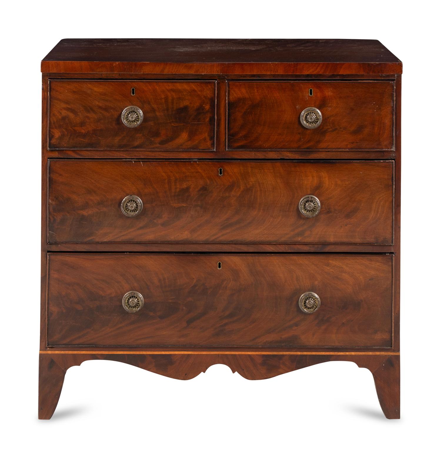 A Regency Style Mahogany Chest of Drawers