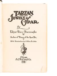 BURROUGHS, Edgar Rice (1875-1950). A group of 12 works, including: