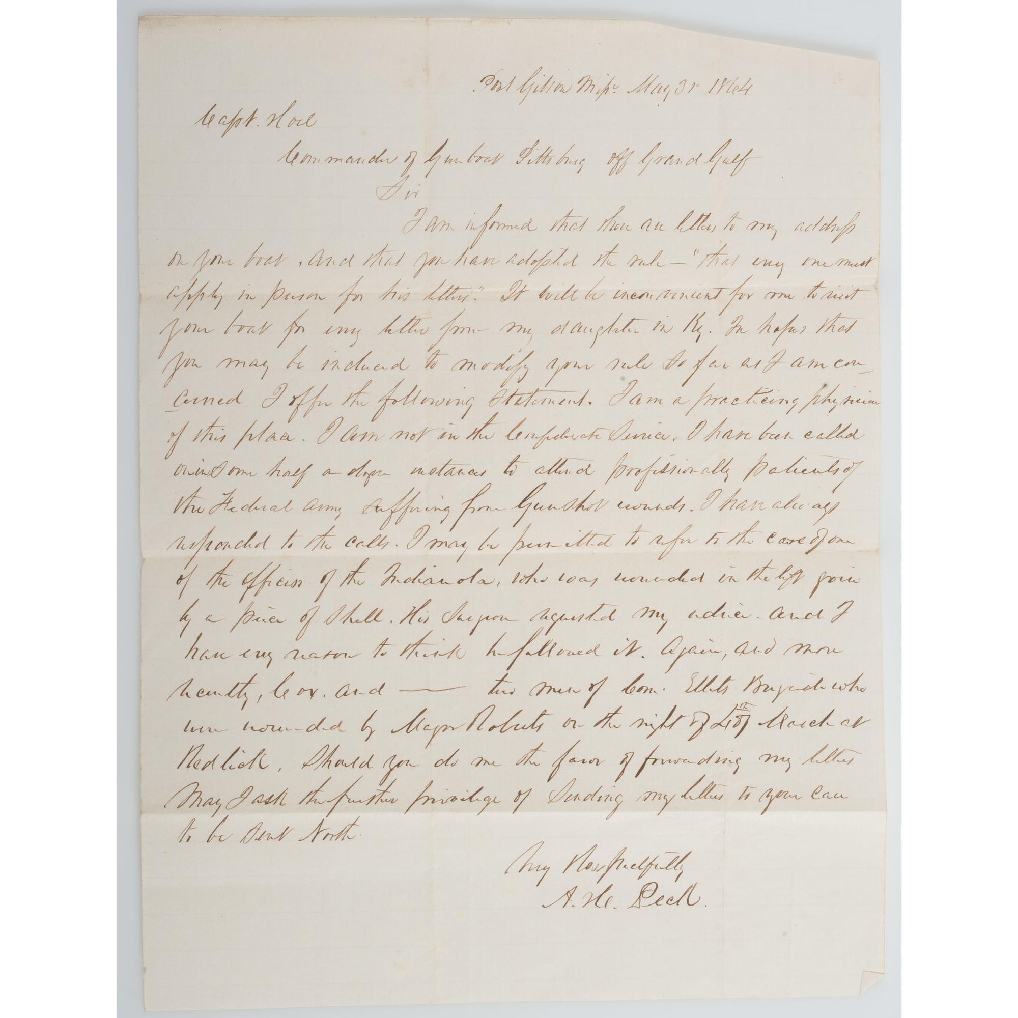 Capt. William R. Hoel, USN Mississippi River Squadron, Civil War Archive