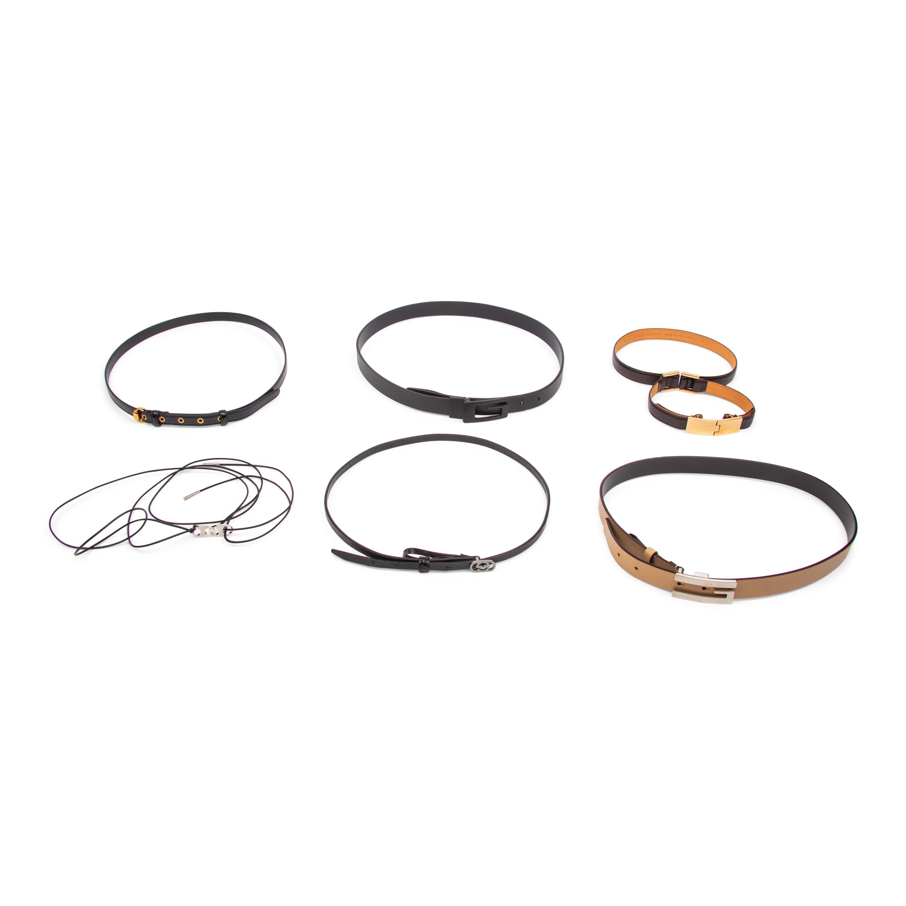 Gucci, Six Leather Belts