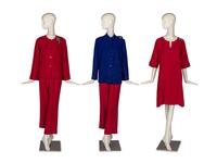 Emmelle Ensemble, Dress, Jacket, and Three Brooches