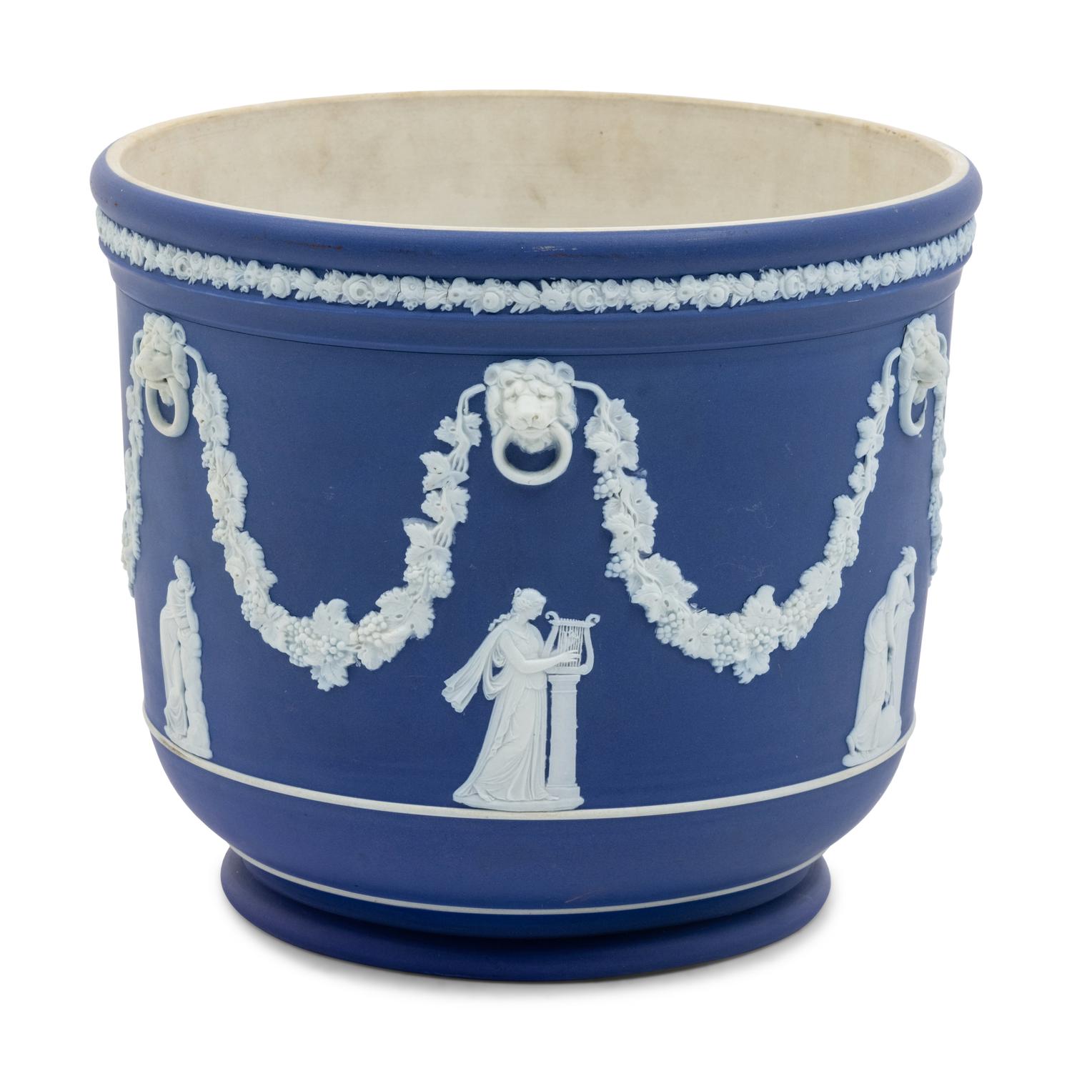 A Wedgwood Jasperware Cache Pot