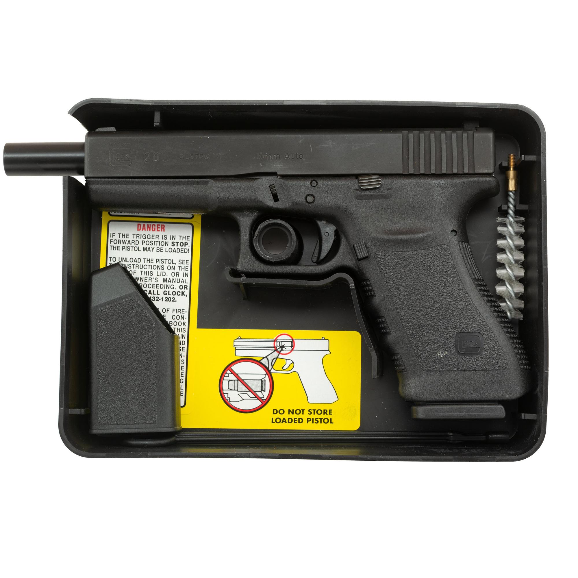 *Glock 20 Gen 3 in Glock "Tupperware" Box with Accessories and Extended Barrel
