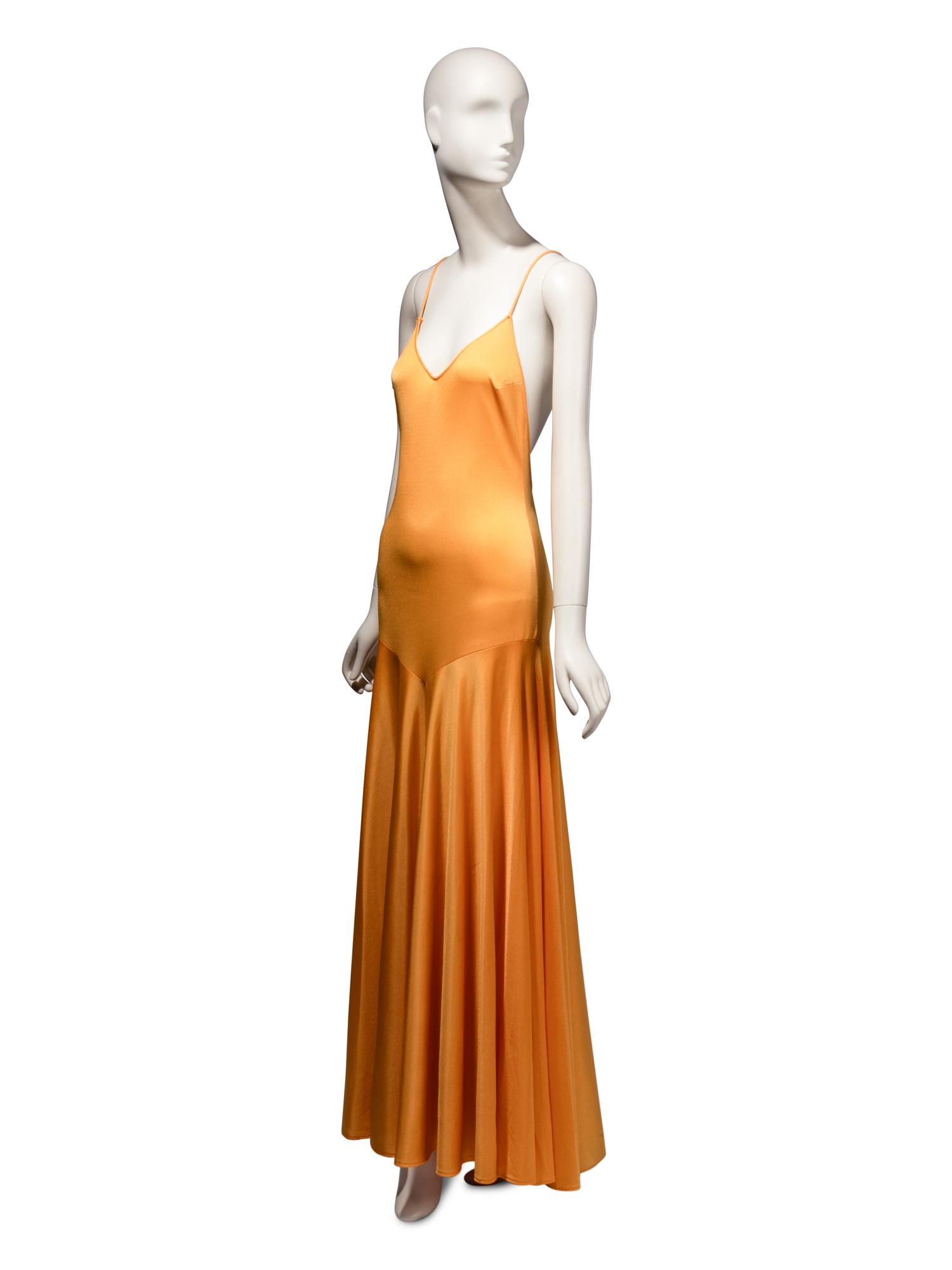Loris Azzaro Haute Couture, Goldenrod Yellow Jersey Gown
