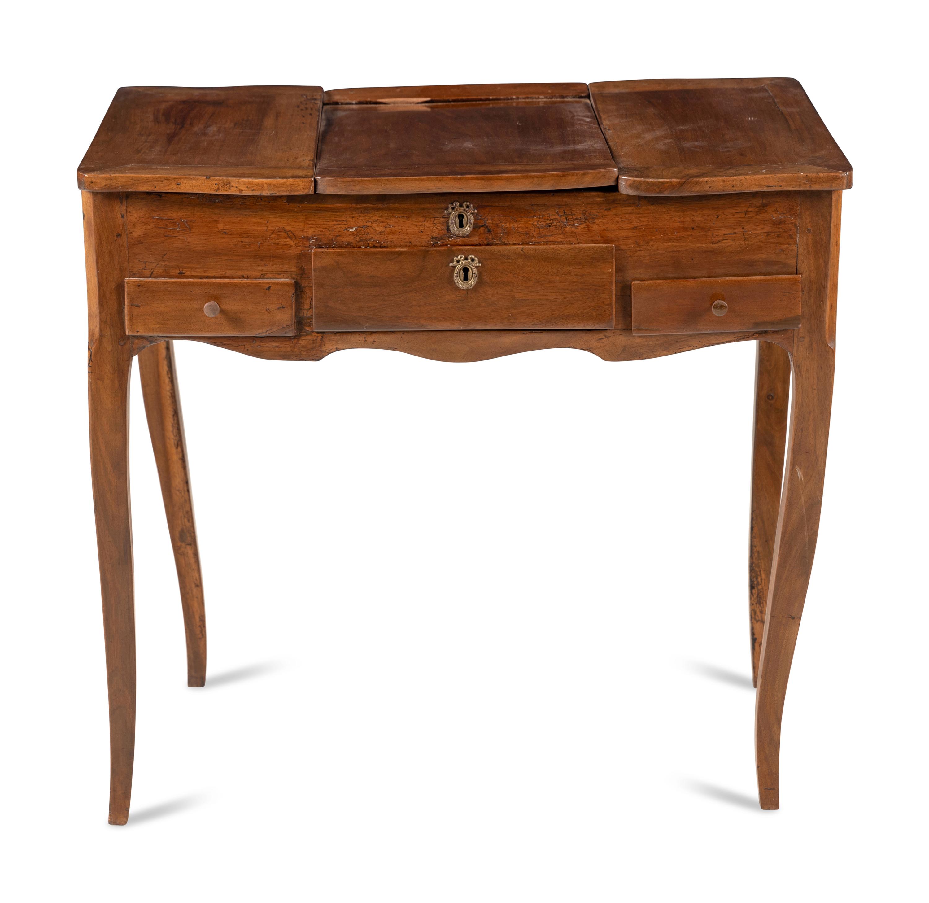 A Louis XV Provincial Walnut Dressing Table