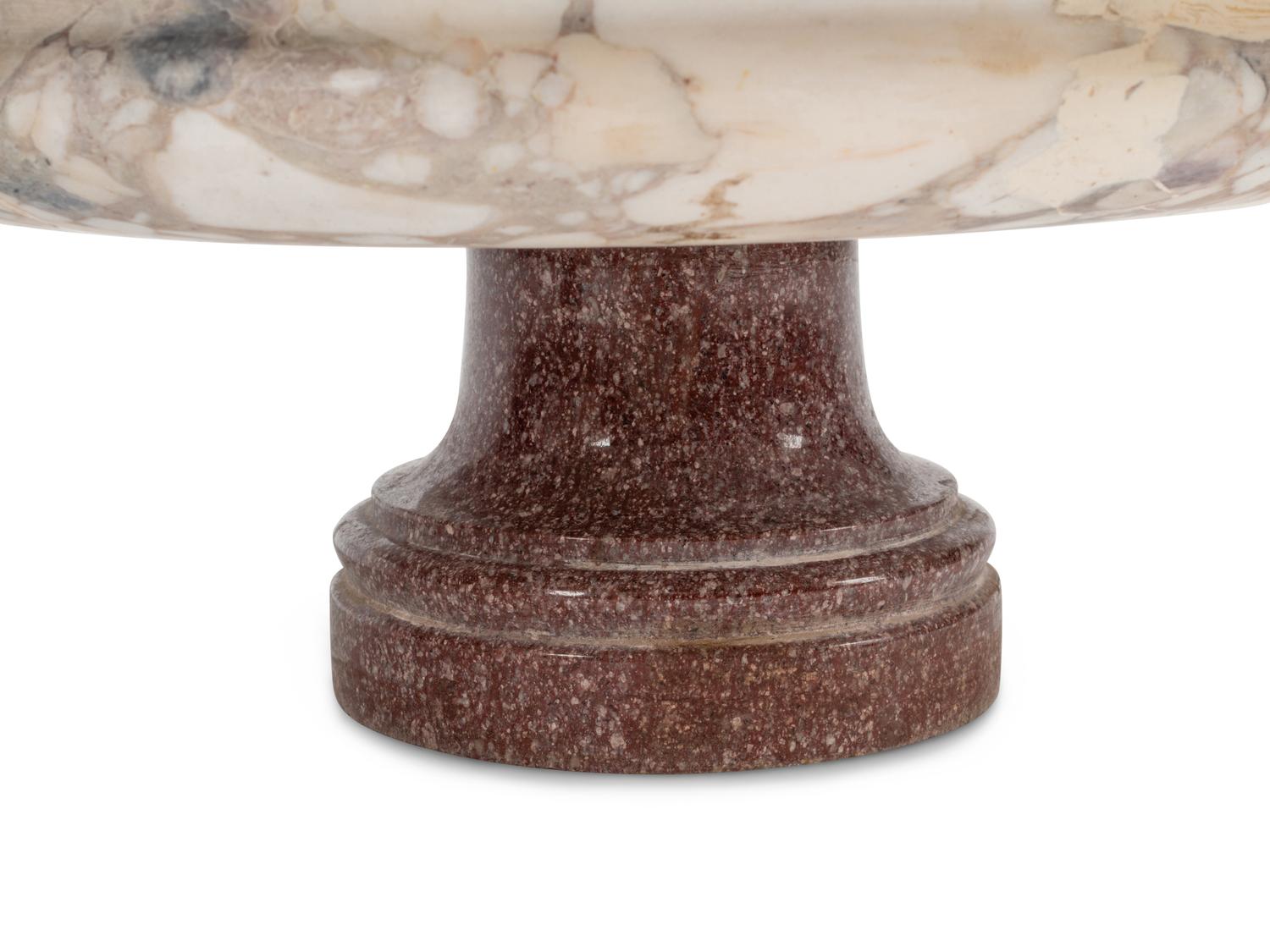 A Pair of Large Grand Tour Marble Tazze
