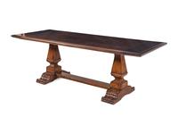 A Baroque Style Walnut Refectory Table