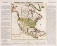 (MAP) CAREY, HENRY CHARLES; LEA, ISAAC. Geographical, Statistical and Historical Map of North America. [Philadelphia], c.1822.