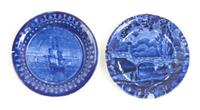 Two English Saucers Diameter 3 1/2 inches.